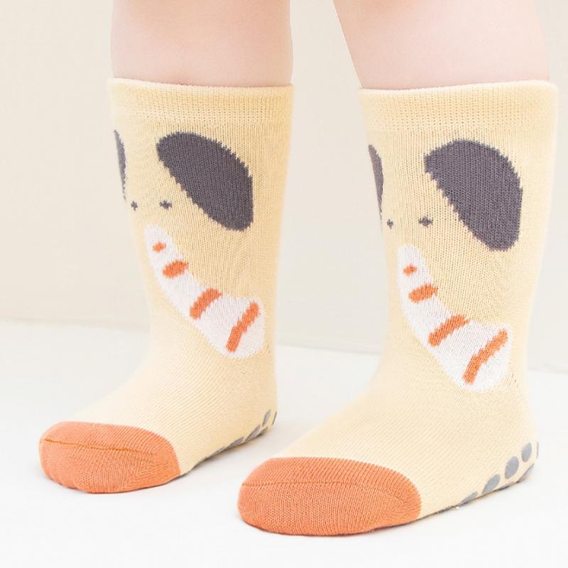 Fashion Baby Floor Socks Cute Animal Design Non-Slip Newborn Floor Socks For Girls Boys Soft Cotton Toddler Short Tube Socks For Kids