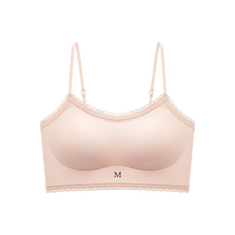Non-magnetic invisible non-marking underwear women's small breasts gather, anti-sagging thin shoulder straps, soft support liquid foundation