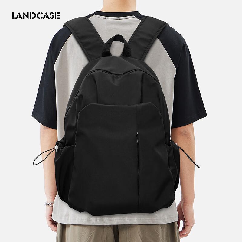 Landcase Backpack for Men, Casual Shoulder Bag for Middle School Students, Large Capacity Laptop Backpack