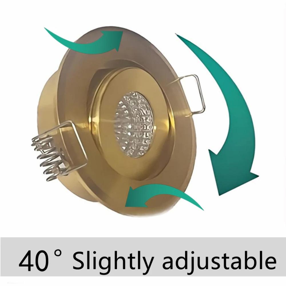 12V COB LED Downlights Mini Ceiling Light 3W Adjustable Drive Free Down Lights Showcase Cabinet Recessed Lighting White Body