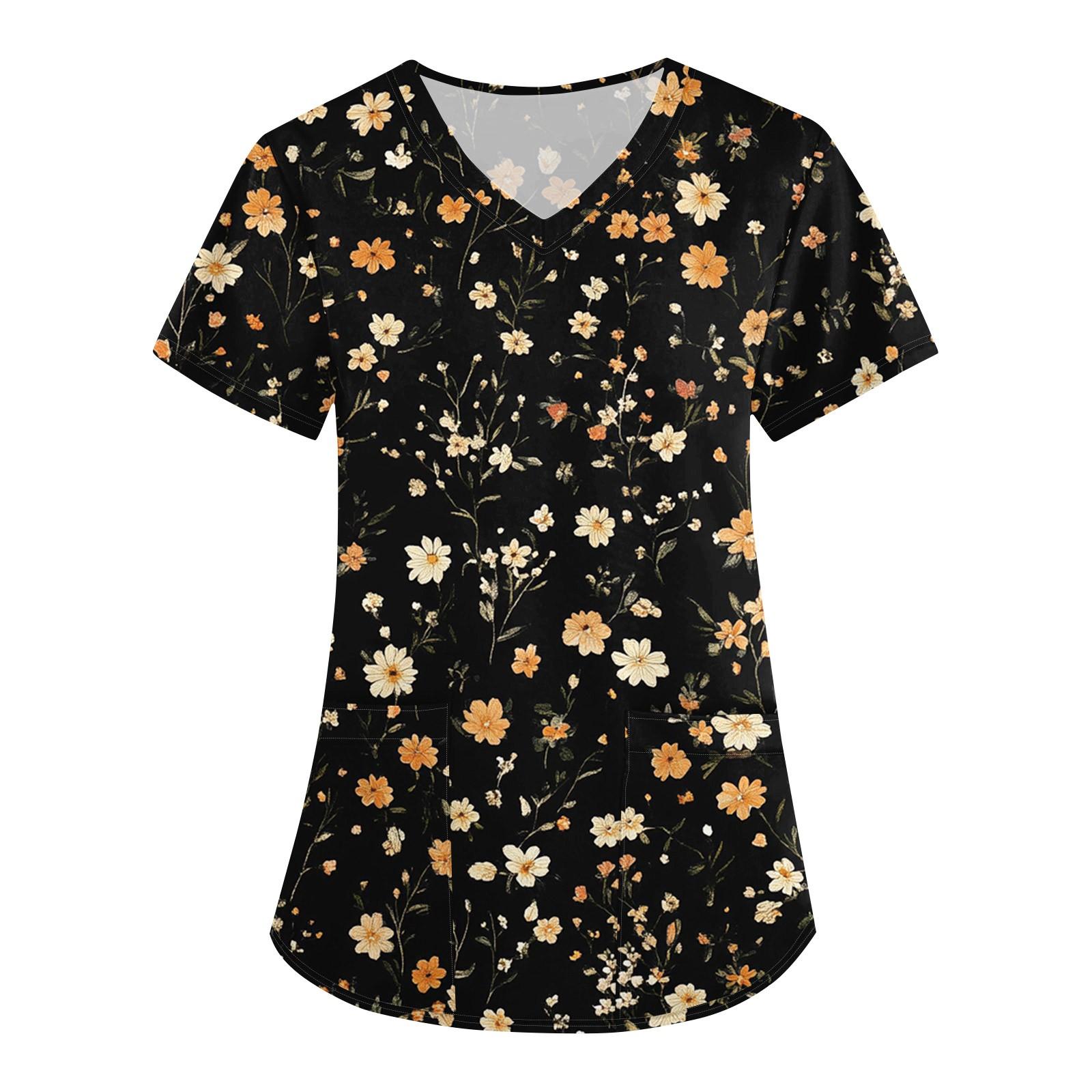 

Женская печатная униформа рабочая униформа с V-образным вырезом и карманами защитная униформа защитная униформа XXXXL