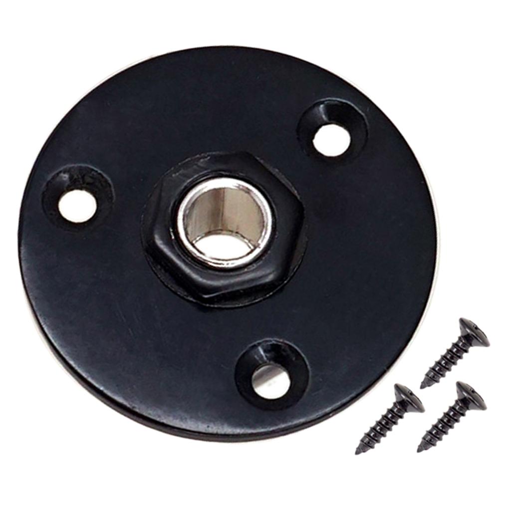 Guitar Round Plate Jack Iron Copper Output Socket Replacement Parts for Electric Guitar Bass