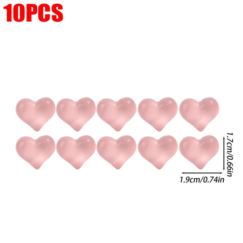 

Heart-shaped Resin Refrigerator Magnets Kitchen Office Whiteboard Photo Wall Message Board Fridge Magnetic Decoration Stickers