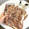 70cm×70cm Retro Paisley Imitation Silk Square Scarf - Versatile Decorative Neck Scarf Shawl