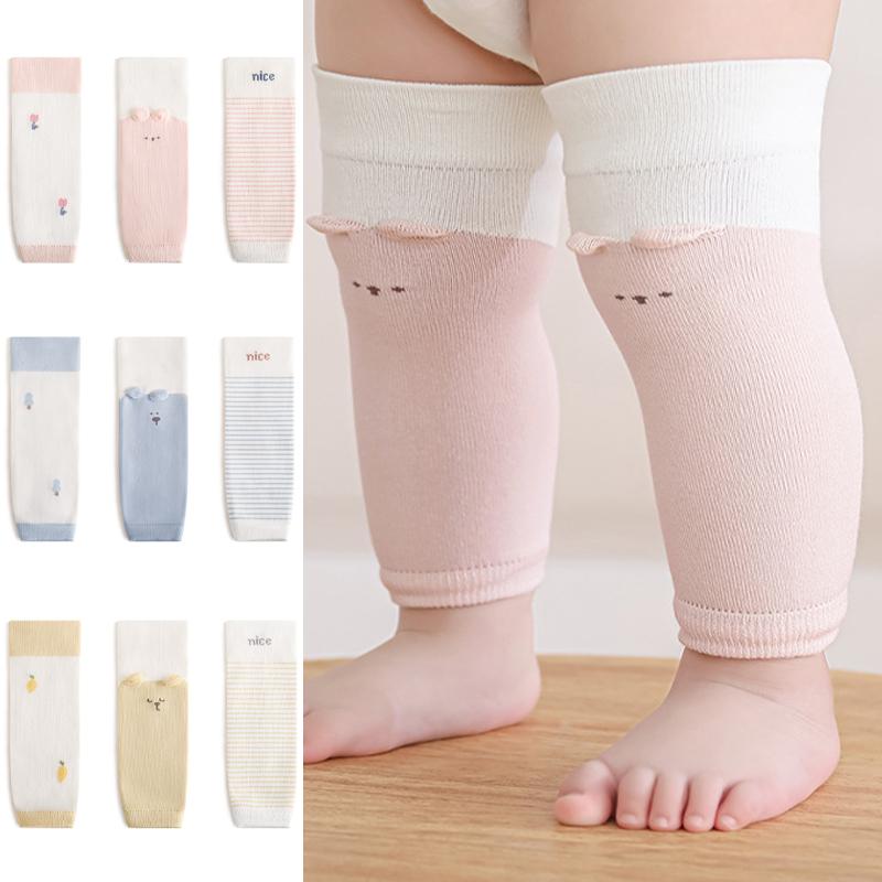 3 Pairs Long Baby Knee Pad Warm Leg Warmer Toddler Knee Pads Sports Crawling Kids Knee Pad Cartoon Leg Warmers For Baby