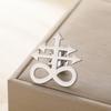 LIKGREAT Infinity Symbol Brooch Stainless Steel Lape lPin for Women Men Minimalist Eternal Love Couple Wedding Bridal Party Gift