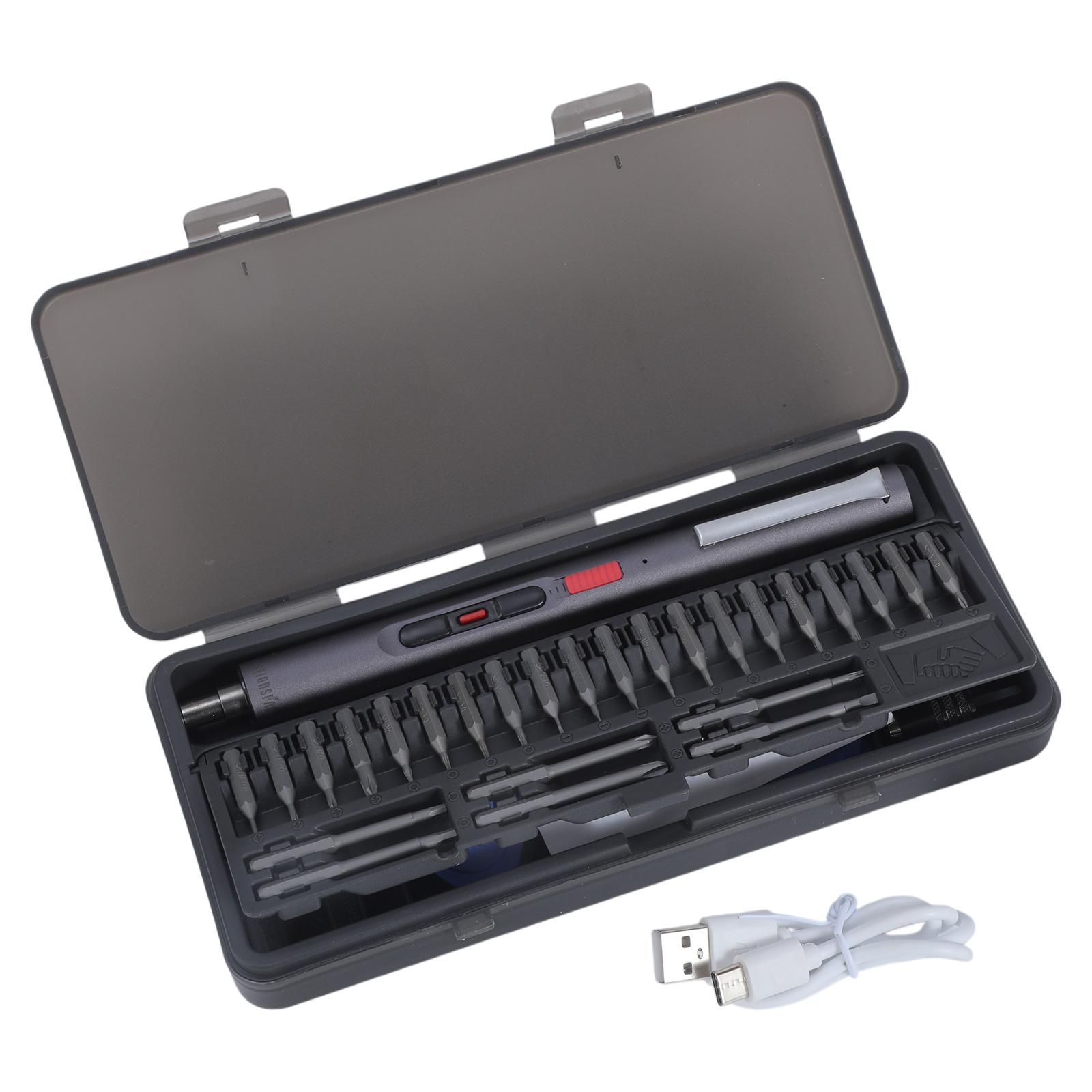 

CS1902A Набір акумуляторних електричних викруток 1,5 Нм Міні-інструменти USB-зарядка 3,7 В Електрична викрутка зі змінною швидкістю