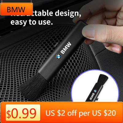 BAGO1 Car Sticker Car Retractable Cleaning Brush Air Conditioner Dashboard Clean Tools For BMW X3 X5 M5 M3 E46 E90 E60 F10 E39 F30 E36