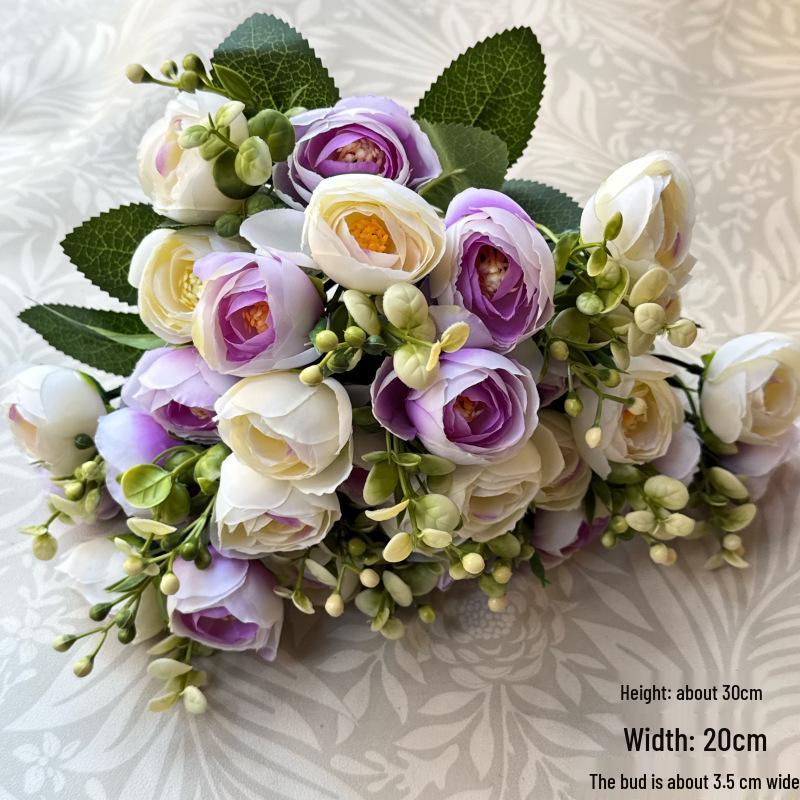 Artificial Wedding Bouquet: Rose & Chrysanthemum Ornament