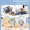 Supporto per Laptop in Alluminio Oatsbasf 360 Rotante Regolazione Altezza Angolo Supporto da Tavolo per Tablet Supporto Multifunzionale per Libri da Lettura