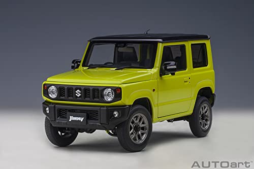 AUTOart 1/18 Scale Suzuki Jimny (JB64) Yellow with Black Roof, Finished Model, 78501