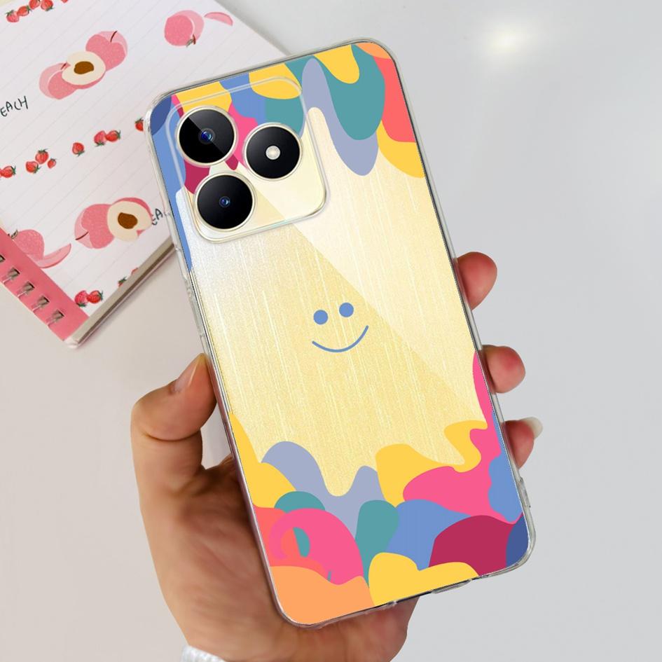 For Cover Realme C53 Phone Case 6.74" 2023 New Fashion Astronaut Soft Silicone Clear Back Cover For Realme C53 RMX3760 C 53 Capa
