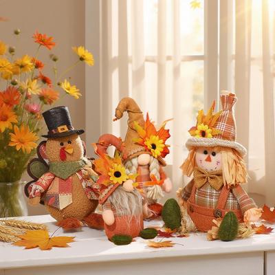 Thanksgiving Rudolph & Truthahn Leuchtende Deko-Ornamente