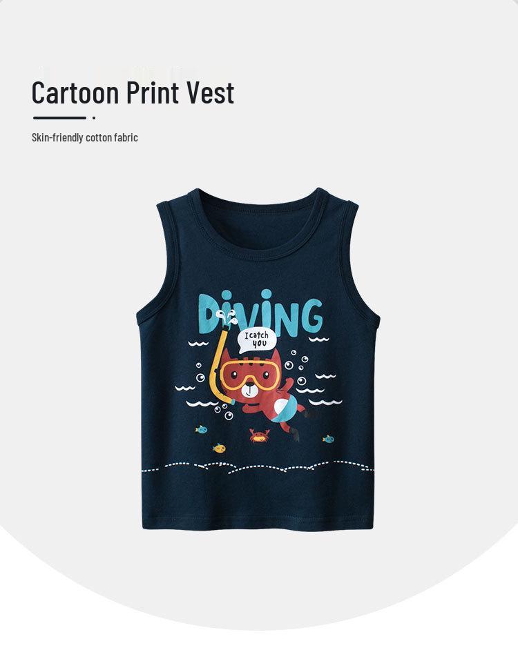 2025 Summer Trendy Kids' Vest by 27kids - Stylish One-Piece Baby Clothing