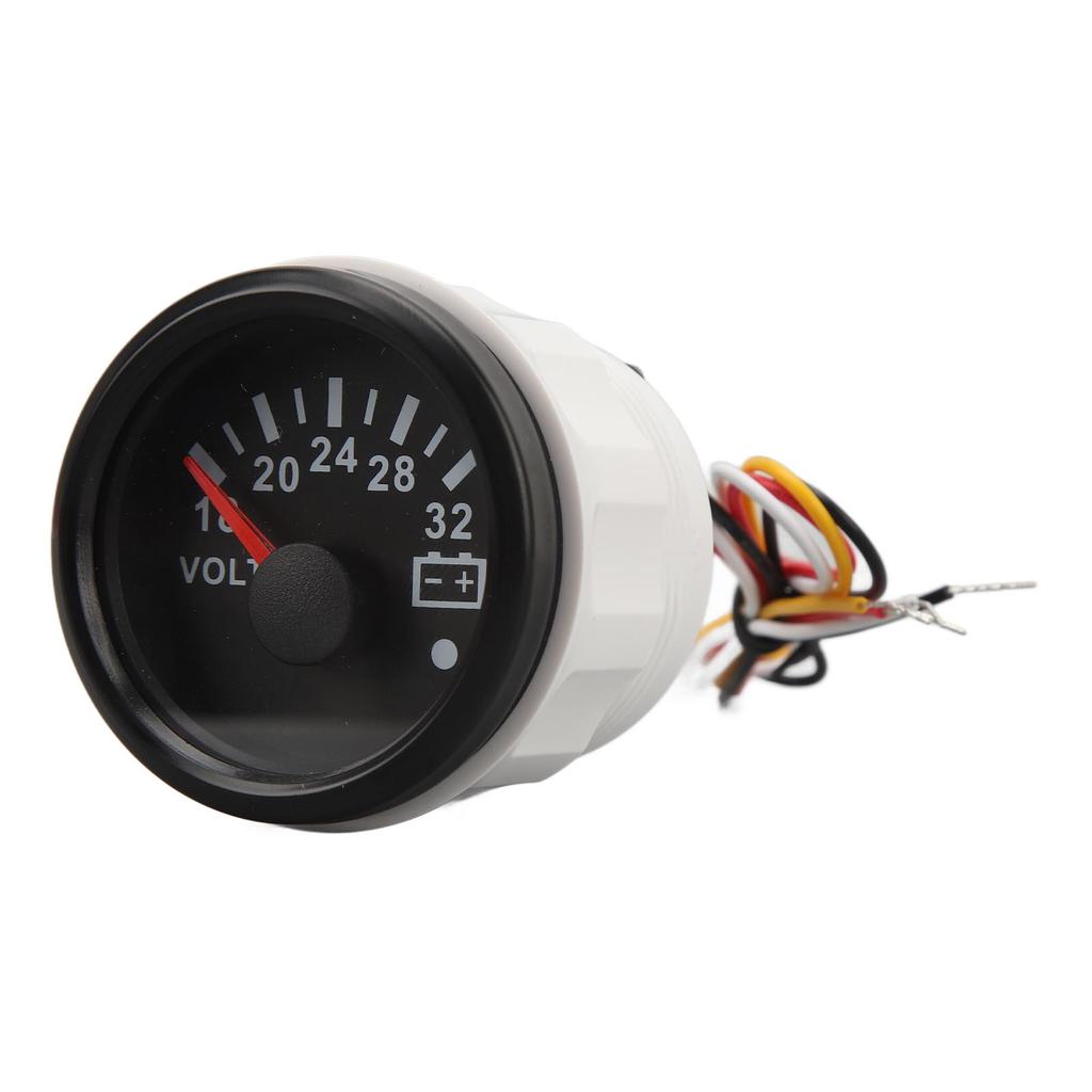52MM Voltage Meter 9 To 32V Highly Accurate Pointer Voltmeter with Backlight For RVs Yacht Fishing Boats Ships