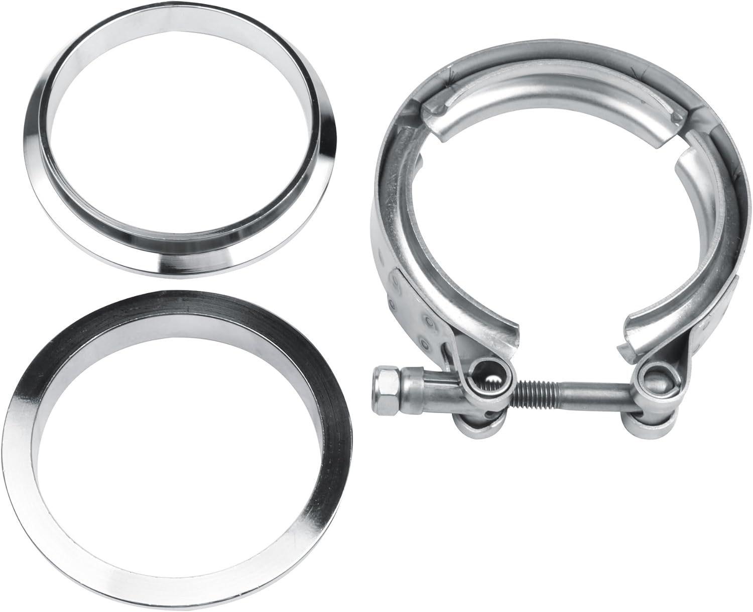 Универсальный многодюймовый V-образный хомут для выхлопной системы, фланцевый соединитель