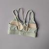 Light Blue Wireless High Support Cross Back Sports Bra