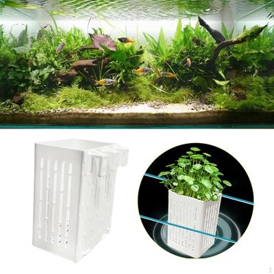 Aquarium Pflanzenhalter Fische Tank Hängender Pflanzer für Aquascape Dekoration