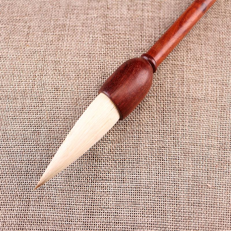 Mingrui Xiang Large Sheep Hair Brush for Chinese Calligraphy and Spring Couplets