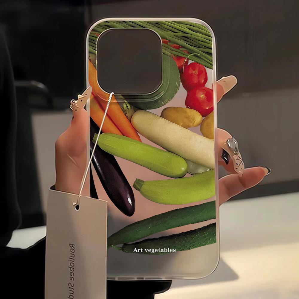 Fruit Lemon Cherry Phone Case For iPhone 16 Pro Case iPhone 11 12 13 15 14 Pro Max 16 Plus 12 13 Shockproof Matte Soft Cover