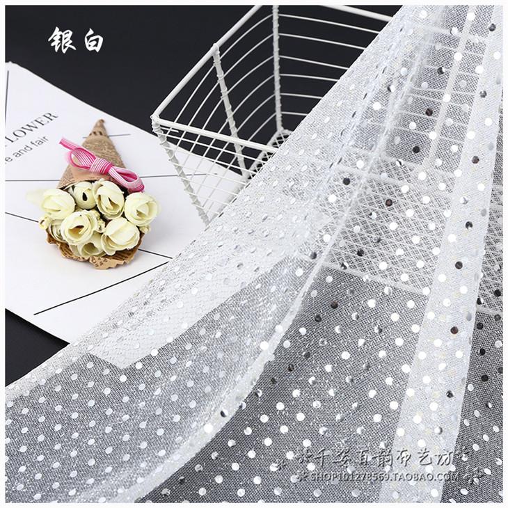 Small Sequin Fabric for Wedding Decoration Stage Performance Costumes Dress Fabrics By The Yard Diy Sewing Material Cloth