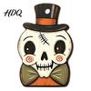 Rustic B&B Bar Theme Decor Vintage Halloween Ornament for Tree, Acrylic Hanging Pumpkin Black Cat Bat Car Mirror Accessories Ghost Skull Decoration