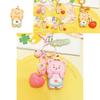 Adorable Jinnew Cream Bear Face Holding Keychain Resin Pendant Cute Decoration Gift