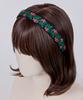 Maia Pink Vine Headband P-Green