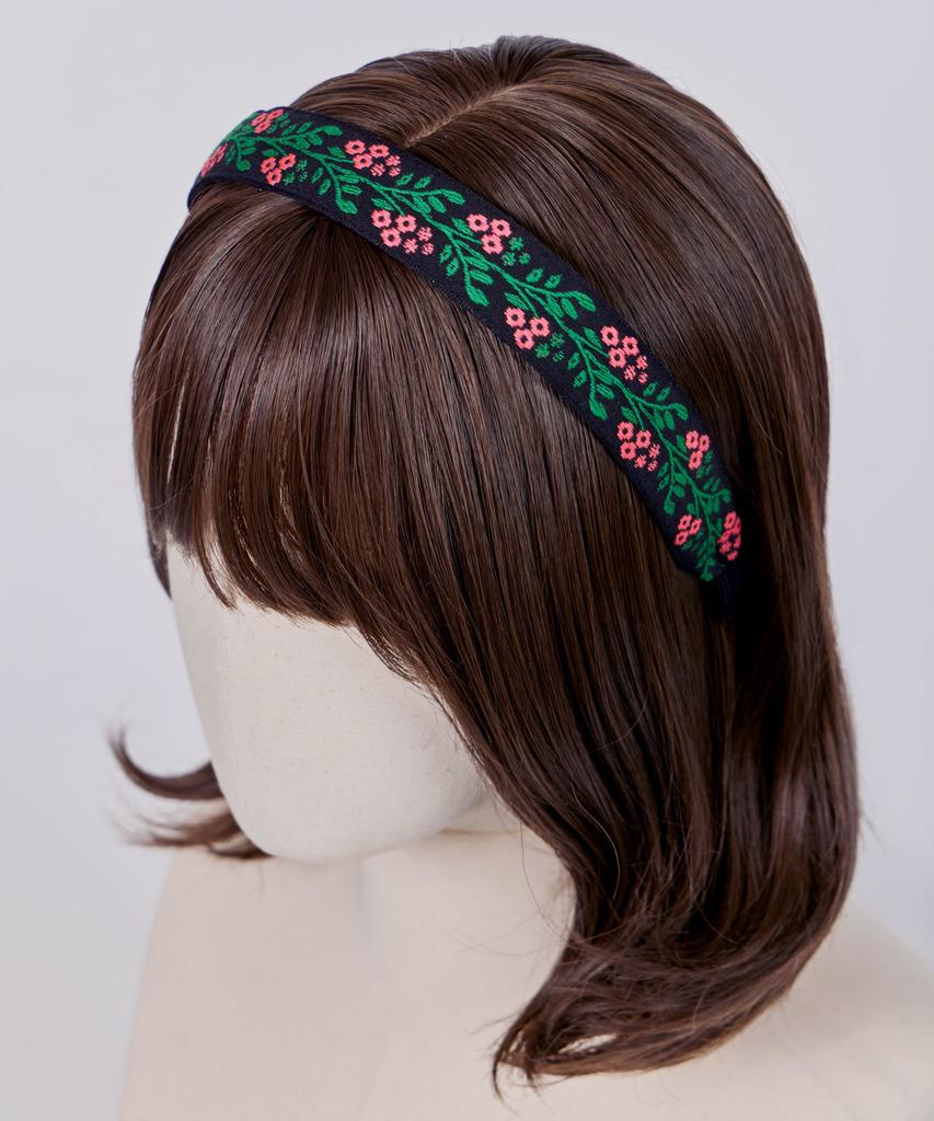 Maia Pink Vine Headband P-Green