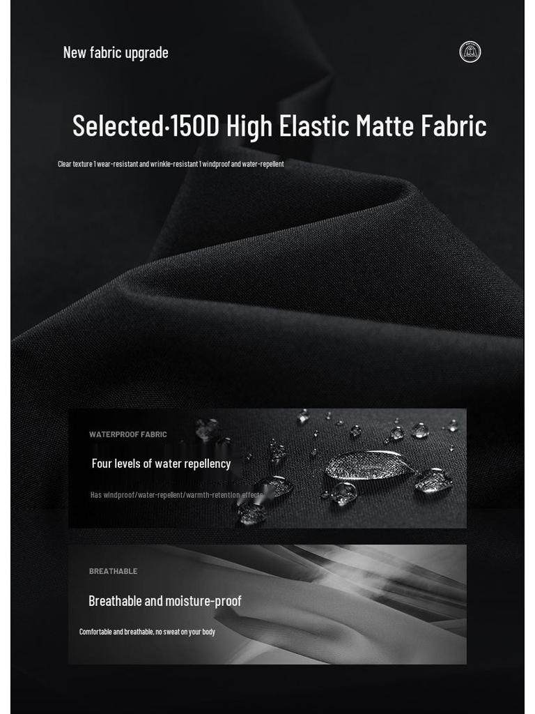 Men's Mid-Length Hooded Cotton-Padded Jacket, Thick Over-the-Knee Winter Coat, Youth Trendy Brand, 2024 New Style.