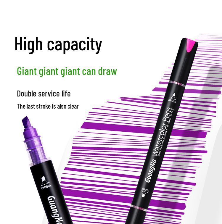 Double-Ended Multi-Color Acrylic Markers with Beveled Tip for Kids' Drawing and Doodling