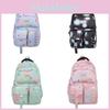 Youth Ins Backpack In Nylon With Colored Spotted Cherry Pattern For Campus