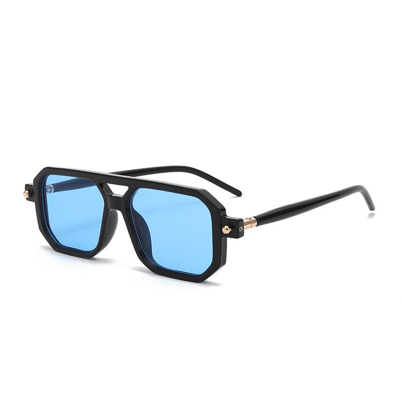 Vintage Gradient Double Bridge Sunglasses - Stylish Fashion Shades For Women And Men - Perfect For Driving Beach Party