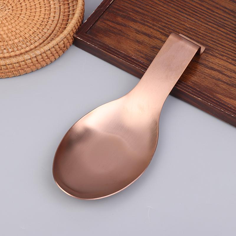 Fish Shape Spoon Rest Thickened Stainless Steel Tableware Spoon Shelf Buffet Clip Tray Hotel Restaurant Kitchen Utensil Holder