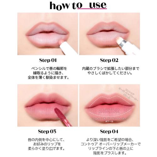 Etude [etude official] contour overlip maker cool/built-in brush shading overlip natural finish brevet 1 piece  x 1