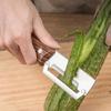 Yousheng Stainless Steel Vegetable Peeler with Non-Slip Handle Heavy-Duty Fruit Potato Peeler for Pineapple Pumpkin Sugarcane Ergonomic Rust-Proof