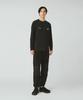 Snow Peak MofM Satoyama Long Sleeve T-Shirt MM4510-TS01 Cut and Sew Long Sleeve T-Shirt for Men and Women, Size L, Black