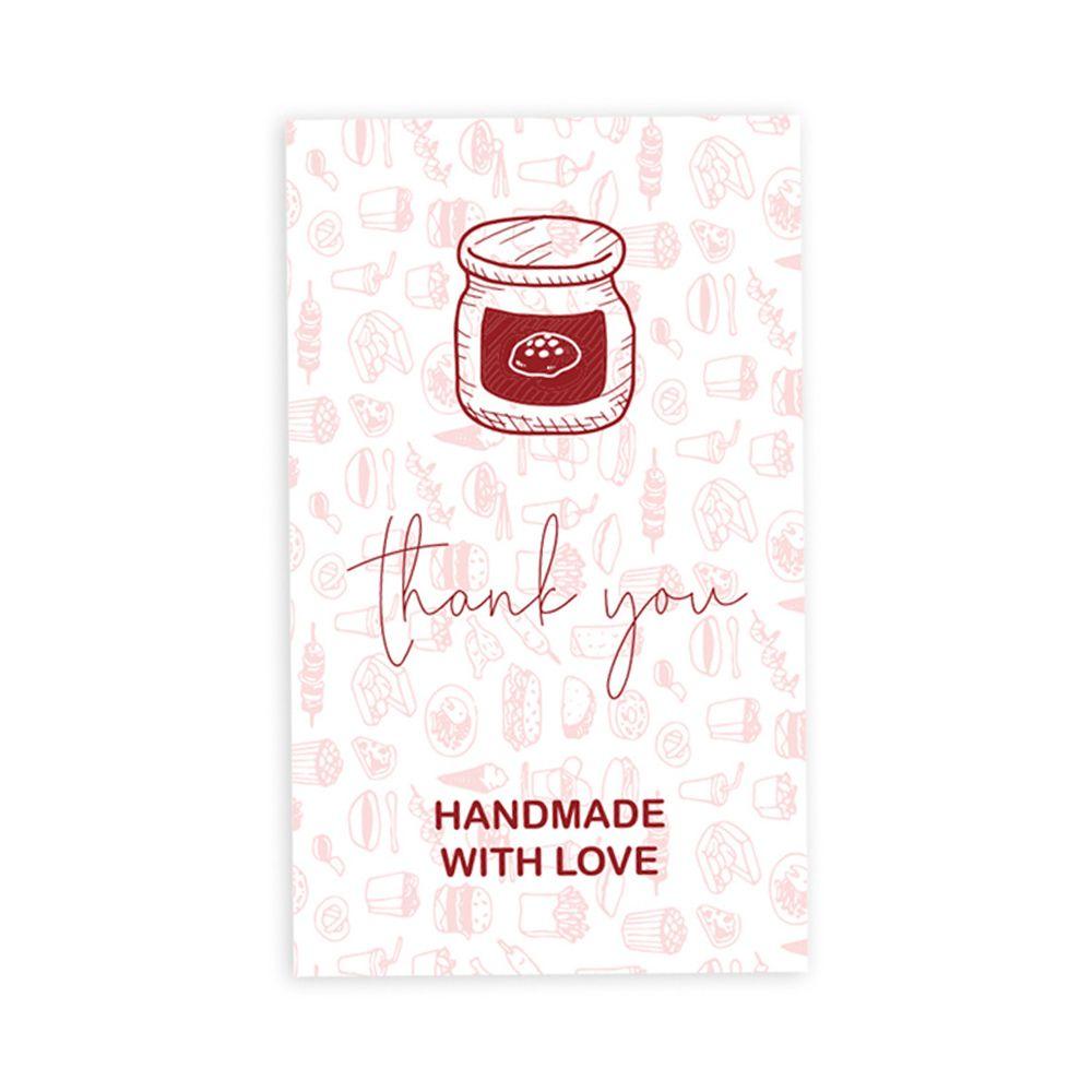 Greeting Labels Appreciate Cards Handmade With Love Flower Pattern Thank You For Your Order