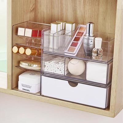 Vanity Mirror Cabinet Organizer: Countertop Storage for Cosmetics & Lipstick