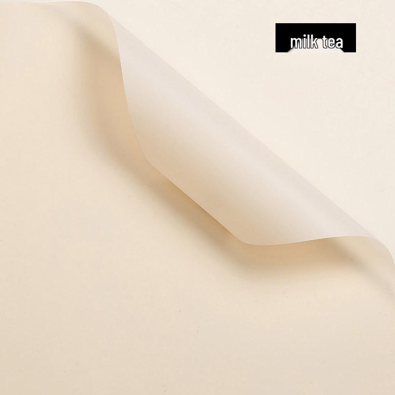 Translucent Waterproof Matte Paper for Florist Bouquets - Korean Solid Color Flower Packaging