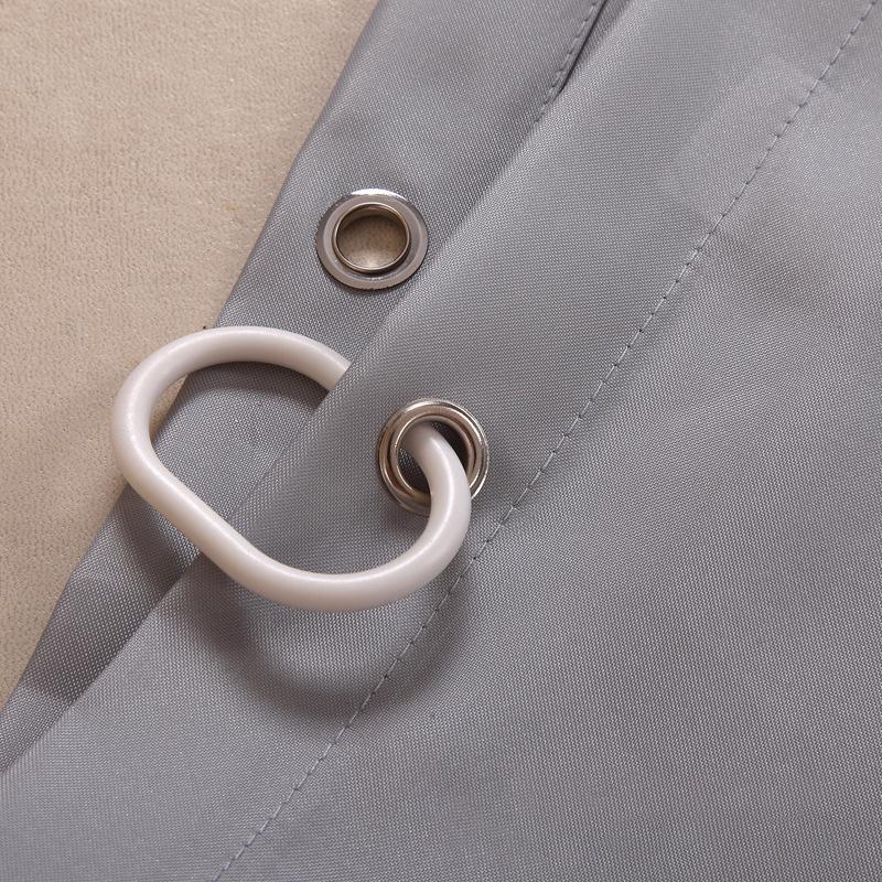 Pure Color Waterproof Bathroom Shower Curtain Mildew Proof Thickened Polyester Bath Curtain Shower Curtains