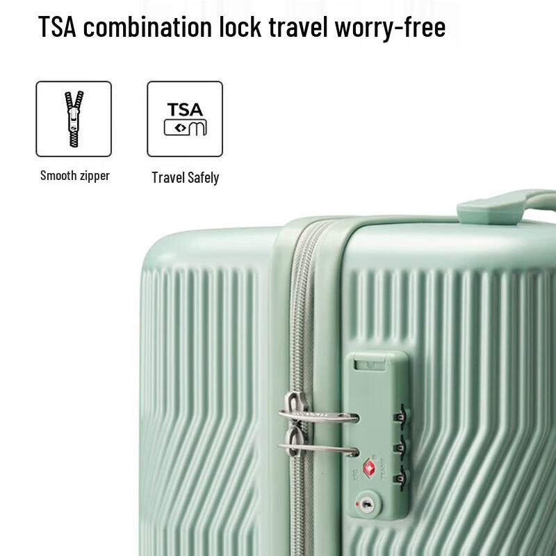 Mei Lv 20-inch ABS Hard Shell Carry-On Suitcase with TSA Lock