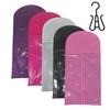Wig Hanging Bag Transparent Zipper Closure with Hanging Hook Dustproof Portable Wig Hanger Hair Extension Holder