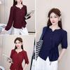 2025 Autumn Fashion: Elegant Long-Sleeve Slimming Shirt for Women