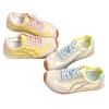 Women's New Leather Color Matching Versatile Sports Shoes Flat Bottom Light Casual Board Shoes