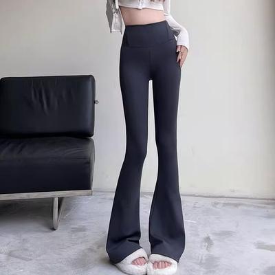 Autumn and Winter High Waisted Flared Shark Pants for Women