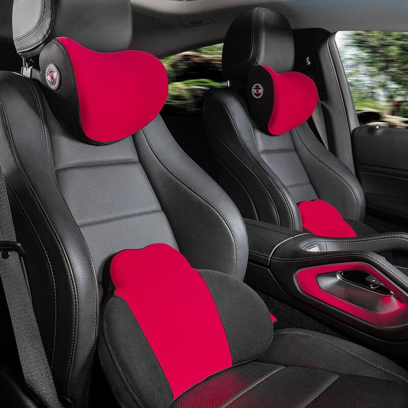Miling Car Memory Foam Headrest and Lumbar Support Set