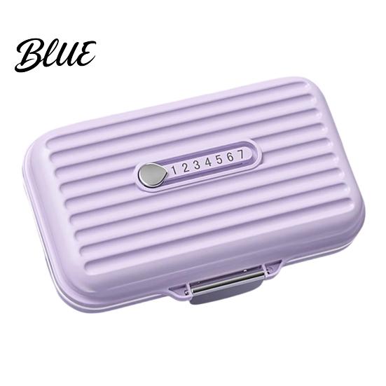 Capsule And Tablet Storage 7 Compartments Pill Box with Sealing Ring Lock Buckle