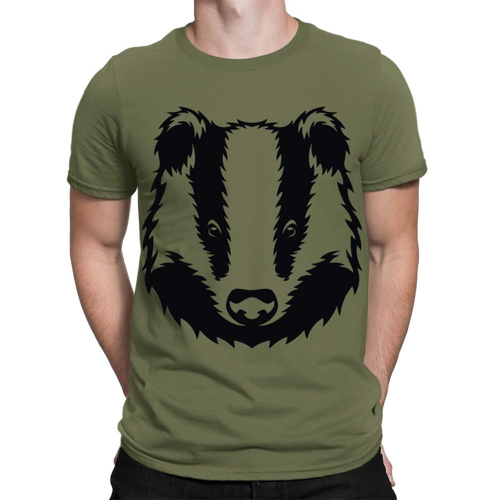 Badger Animal Face Ani Mates Funny Novelty Mens Womens TShirts Tee Top TA38