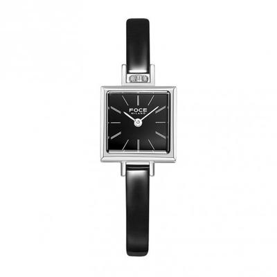 [FOCE LADY] FOCE LADY 19.5mm Women's Square Leather Watch FM1913L-BK
